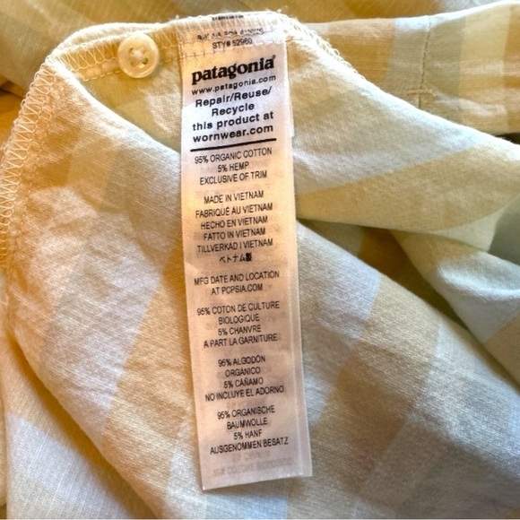 PATAGONIA Women’s Lightweight A/C® Shirt - Cali Stripe: Isla Yellow - XS - Picture 16 of 16